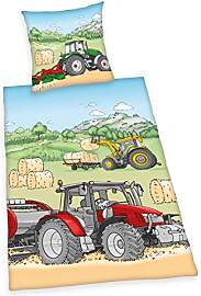 Herding Young Collection Bettwäsche-Set, Traktor