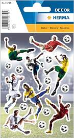HERMA 15745 Aufkleber Fussball Glitzer klein