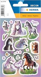 HERMA Pferde Aufkleber, Tier Sticker für Kinder