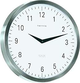 Hermle Bahnhofsuhr 30466-000870 Funk, Silber