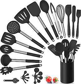 Herogo Küchenhelfer Set, 25 Stück Silikon