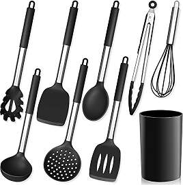 Herogo Küchenhelfer Set, 9 Stück Silikon
