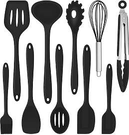 Herogo Küchenutensilien Set, 10 Stück Silikon