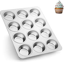 Herogo Muffinform, 12 Muffins Edelstahl
