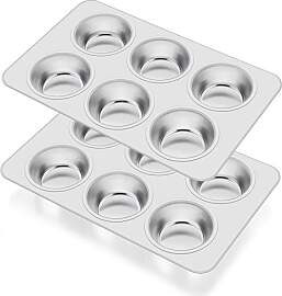 Herogo Muffinform, 2 Stück Edelstahl Muffinblech