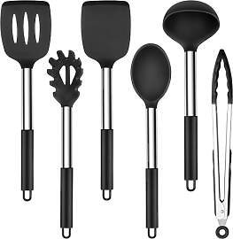 Herogo Silikon Küchenhelfer Set, 6 Stück