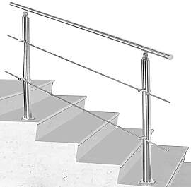 Herrselsam Handlauf Edelstahl Aussen 160 CM,