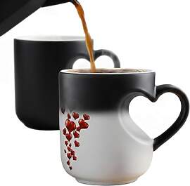 Herz Farbwechsel Magischer Kaffeetasse,