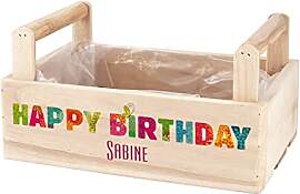Herz & Heim® Geburtstags-Geschenk Holzkiste