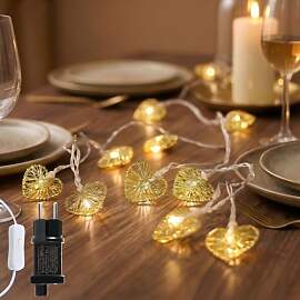 Herz Lichterkette, 6M 20LED Lichterketten Innen -