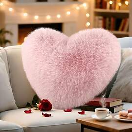 Herzkissen Kuschelkissen Flauschig, Herzform