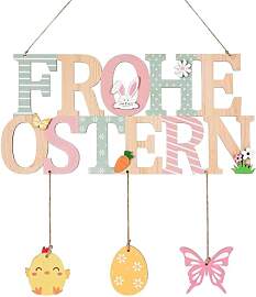 HERZONE Türschild Frohe Ostern, Türschild