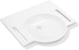 Hewi Mineralguss-Waschtisch 950.11.100 60 x 55 cm, 