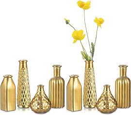 Hewory Vase Gold Deko Gold: 8 Goldene Vase Kleine