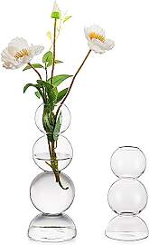 Hewory Vasen Deko Glasvase, Klar Vase Glas