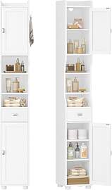 HEXCELEN Badezimmerschrank, Badschrank Schmal