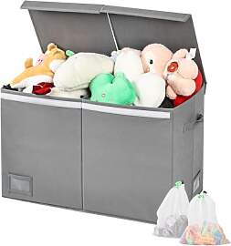 HEYCOOK Aufbewahrungsbox mit Deckel | 72L, 60 x 31 