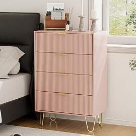 HEYZOEY Kommode, Sideboard mit 4 Schubladen,