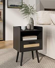HEYZOEY Nachttisch Rattan, Drawer Dresser for