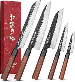 HEZHEN Messerset Profi Küchenmesser Kochmesser