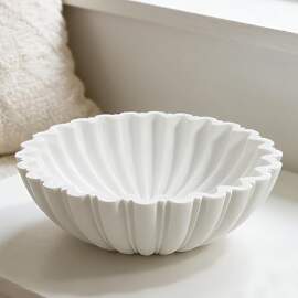 HFWDGTAO Moderne Dekoschale Weiß, 27 cm große