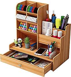 Hggzeg Schreibtisch-Organizer aus Holz,