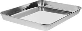 HIAKDOFT Edelstahl Instrumentenablage 31x24x2,5cm