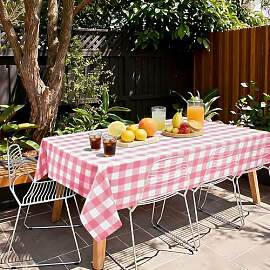 Hiasan Karierte Tischdecke Outdoor wetterfest aus