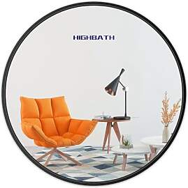 HIGHBATH 40 cm großer runder Wandspiegel,