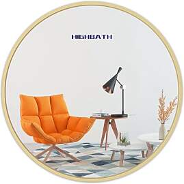 HIGHBATH Runder Spiegel für die Wand, 50 x 50 cm, 