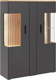 Highboard Alara Eiche/Anthrazit