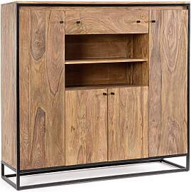 Highboard aus Sheesham-Holz, modernes Design,
