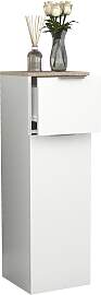 Highboard Donali ca. 30x95 cm Weiß/Eiche