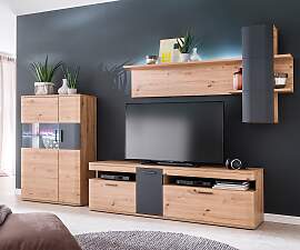 Highboard Farum 90 x 130 cm Eiche Optik