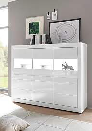 Highboard HOME AFFAIRE "Carat", weiß
