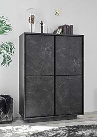 Highboard HOME AFFAIRE "Carrara", grau