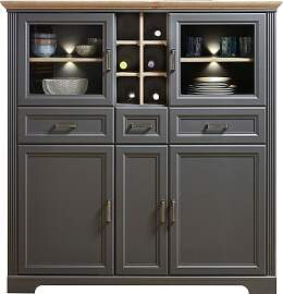 Highboard INNOSTYLE "Jasmin", grau