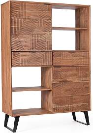 Highboard Isar aus Akazienholz, handgefertigte