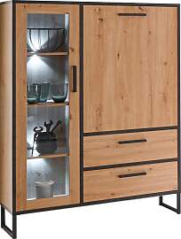 Highboard MÄUSBACHER "Torres", schwarz