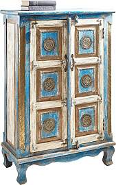 Highboard OTTO HOME, blau (antik blau, creme),