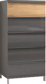 Highboard OTTO HOME "Onyx, hohe Kommode mit 5 