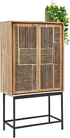 Highboard Tarim Schwarz/Akaziefarben