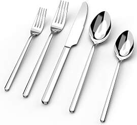 HIKAA Besteck Set 6 Personen, 30 Teiliges