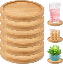 HIKPACKER 6 Stück Kerzenständer Holz