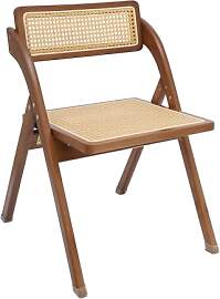 HIKUUER Rattan Klappstühle Gartenstuhl Rattan