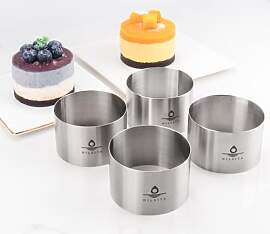 Hilsita 4 / Stück Set Mousse Torten Ringe,