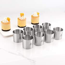 Hilsita 8 / Stück Set Mousse Torten Ringe, 2 Zoll 