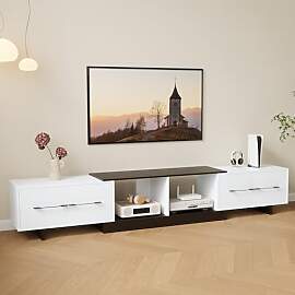 HIMAugbo Ausziehbares TV Schrank 190-260cm，Holz