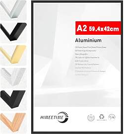 HIMEETIME® 1x Bilderrahmen DIN A2 42x59,4 cm