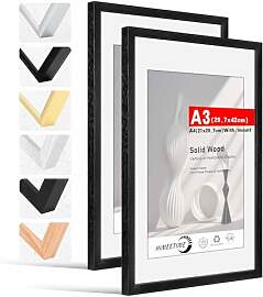 HIMEETIME® 2x Bilderrahmen DIN A3 30x42 cm